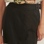 Prómesa Black Stripe Mini Skirt Photo 0