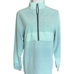 NWT Womens Mono B Boutique Ombré Stripe 1/4 Zip Active Pullover Jacket Photo 1