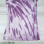 NWOT Point Sportswear Ribbed Tie Dye Lavender Purple Streak Tank Top Size Small Photo 6