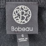 Bobeau  Womens Sweater Black Beige Stripe V Neck Long Sleeve Size‎ S Photo 4