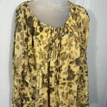 Topshop  Yellow and Black Floral  Dress Size 2 NWOT Photo 3