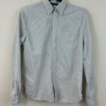 Brandy Melville Gray Striped Oxford Shirt One Size Photo 0