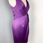 Nanette Lepore Women's Katie Mae V-Neck Sleeveless Dress Purple Size 4 Photo 2
