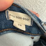 Madewell Cali Demi-Boot Jeans Destructed Hem Edition Blue Medium Wash Size 28 Photo 6