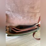 Vera Pelle  Green and Brown Leather Crossbody Bag Photo 8