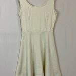 DNA Couture Women’s Casual Sleeveless Mini Skater Dress Cream NWOT Cute Girly Blue Photo 0