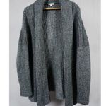 Gap Woman's Alpaca Wool Blend Chunky Knit Grey Open Front Cardigan Size Small Photo 0