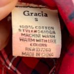 Gracia  Red and Navy Plaid Dress Photo 3