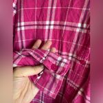 Blair  Vibrant Pink Plaid Flannel 100% Cotton Size Medium Photo 3