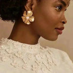 Anthropologie NWT Payal Jain Archer Mini‎ Dress  BHLDN White Floral Applique 10 Photo 6