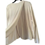 Marine layer  L Tulip Back White Tee Long Sleeve classic Photo 2