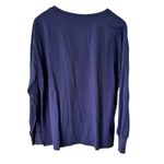ANRABESS Women's Long Sleeve Pocket Top, Relaxed Fit, Navy Blue, Size L Blue Size L Photo 11