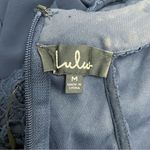 Lulus  Lover's Game Navy Blue Lace Halter Neck Skater Dress Women’s Size Medium Photo 9