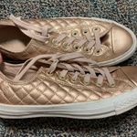 Converse Rose Gold metallic Sneakers Photo 0