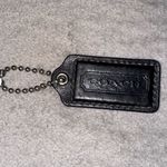 Coach  Black Leather Keychain Photo 0