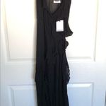 NWT Black Rumored Just Like Heaven Wrap Swim Cover Photo 2