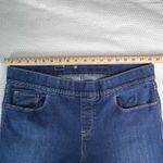 Levi's Levi Womens Size 18 Dark Wash Pull On Stretch Denim Jeans Elastic Waist Pockets Photo 3