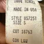 Cut Loose LagenLook Fall Brown Button Down 100% Tencel Shirt Small Oversized Photo 5