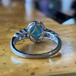 Sleeping Beauty Turquoise Sterling Silver Ring Size 7 Blue Photo 4