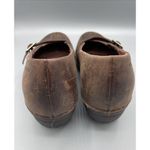 Patagonia Brown Leather Cattail Clog Mary Jane Shoes Womens 9 Casual Neutral Photo 3
