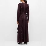 Ulla Johnson Analia Topstitched 100% Organic Wool Midi Dress Size Medium Ruffles Photo 14