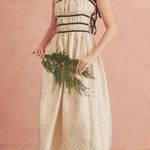 NWT Sofie the Label Claire Dress Gold Jacquard Velvet Straps Size Small Photo 0