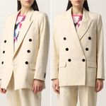 Isabel Marant  Cotton Wool Blend Blazer Jacket in Ivory Size 42 (XL US) Photo 14