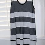 St. John  Black and White Asymmetrical Sheath Dress Photo 1