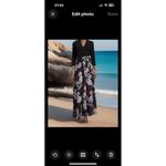 Chetta B CUTE CAP SLEEVE Wrapped V-NECK FIT & FLARE FLORAL MAXI DRESS-8 Y2K Photo 4