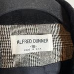 Alfred Dunner Vtg  grey and black velvet collared blazer jacket Photo 2