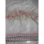 Liz Claiborne  pajama set white and pink floral size small Photo 3