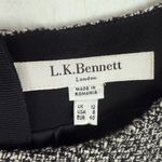 LK Bennett Cynthia Tweed Dress Pockets Flounce Hem Black White Size 8 EUC Photo 5