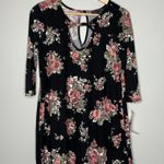 Three Pink Hearts  Tunic Top Floral Small Photo 1