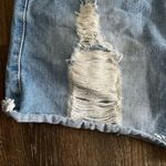 American Bazi  Cutoff Distressed Denim Mini Skirt Size Medium Photo 6