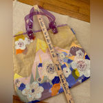 Vintage Transversion Sparkly Beaded Textured Tote Y2K Whimsy Dreamy Artsy Photo 5