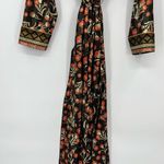 Free People Intimately Floral Kimono Robe Flower Tie Side Splits Small Petite Photo 6