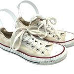 Converse  All Star Low Top Sneakers Canvas Ivory Mens 5 Womens 7 Photo 0