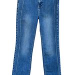 Free People We the Cross My Heart Straight Denim High Rise Jeans Photo 2