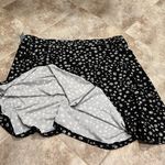 Rue 21 NEW  Daisy Y2K Skater Mini Skirt Pull On Black White Yellow Plus Size 3X Photo 2