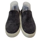 Steve Madden  Sz 8 Loafer Fayna Slip On Dark Gray Vegan Suede Fabric Shoe Casual Photo 0
