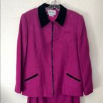 Vintage Merino Wool Skirt Suit Set Jacket and Skirt Size 14 Photo 3