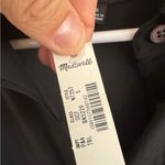 Madewell NWT  black Relaxed Button front long sleeve mini dress size small Photo 4