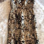 Carolina Herrera Stunning Gold and Black Strapless Dress Size 6 Photo 2