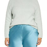 Vince Knit Sweater Womens Size 1X Mint Green Organic Cotton Winter Fuzzy Cozy Photo 0