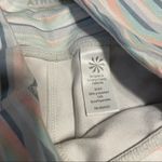 Athleta Zebra stripes pink white and black full length workout athletic leggings Photo 2