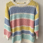 Jason Maxwell  Popcorn Vintage Pastel Acrylic Pullover Sweater Medium Photo 0