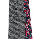 simply styled Vintage Mixed Print Wrap Dress Flutter Sleeve Floral Polka Dot S Photo 10