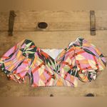 Woman’s See The Shade Boho Off the Shoulder Crop Top Size Medium Pink Photo 1