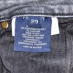 Fidelity Denim Juniper Crop Flare Jeans in Surfire Gray Raw Hem Size 29 Photo 8