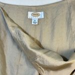 Talbots  VTG Linen Blend Sleeveless Wrap Top & A-Line Skirt White Trim Set Wmn 14 Photo 13
